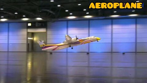 Remote control Aeroplane flying indoor