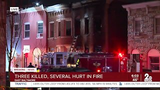 Three killed, several hurt in fire
