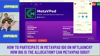 How To Participate In Metavpad IDO On NFTlaunch? How Big Is The Allocation? Can Metavpad 500x?