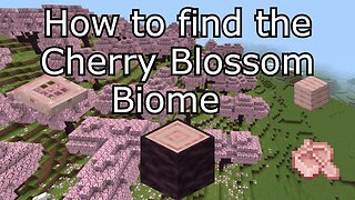 How to find the Cherry Blossom Biome/Cherry Grove in Minecraft Bedrock 1.20