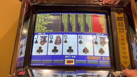 25 bet Double Double bonus #VideoPoker