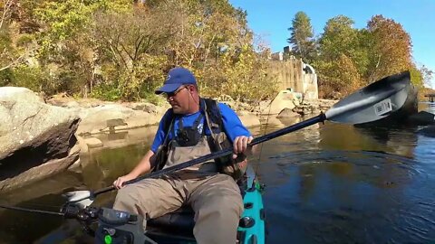 Kayak Fishing the Occoquan River in Old Town Occoquan, Va.