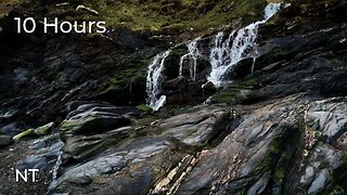 Gentle Waterfall & Ocean Sounds for Deep Relaxation & Sleep | Nature White Noise (Sleep Aid)