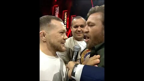 Conor Mcgregor face off with Petr Yan and Islam Makhachev in the crowd #shorts #ufc #conormcgregor