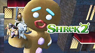 SHREK 2 (PS2) #15 - O biscoito GIGANTE do filme! (Legendado em PT-BR)
