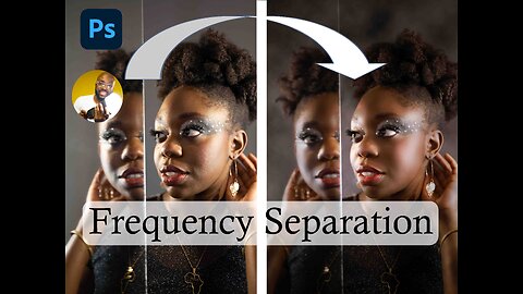 How to do frequency separation in Photoshop | Short Clip