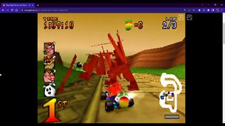 Crash Team Racing (PS1) - Papu's Pyramid Gameplay