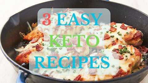 3 Easy KETO Recipes! (Keto Cookbook in Description!)