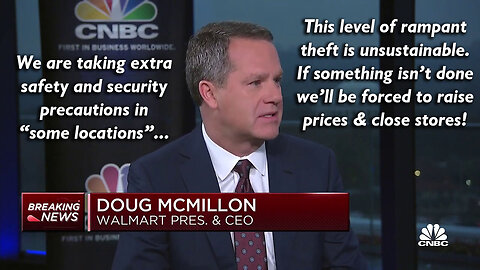 Walmart CEO: If something isn't done about Theft, Prices will Increase & Stores will Close! 🛍️🤏