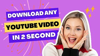 Download any YOUTUBE videos in 2 seconds / easy hacks for everyone