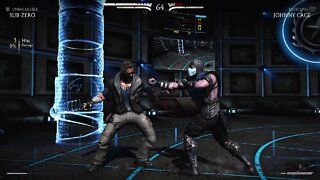 Mortal Kombat X: Sub-Zero (Unbreakable) vs Johnny Cage (Fisticuffs) - 1440p No Commentary