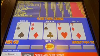 Video Poker: 9/6 Double Double Bonus Poker 99.8% Payout Session