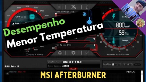 Msi Afterburner, baixar a temperatura!