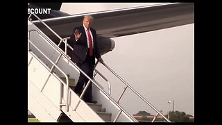 TRUMP❤️🇺🇸🛫🥇EXITS TRUMP FORCE ONE🤍🇺🇸🛬IN ATLANTA GEORGIA💙🇺🇸⭐️🛬⭐️