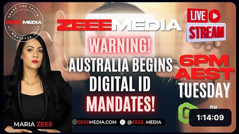 Maria Zeee LIVE @ 6PM: WARNING! Australia Begins Digital ID MANDATES!