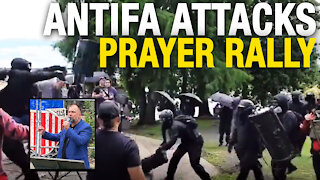 Antifa ATTACKS Pastor Artur Pawlowski's prayer rally in Portland