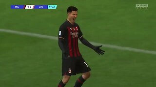 E:239 23-01-01- 21m - Patrick Schick Goal Gives AC Milan the 1-0 Lead on Juventus!