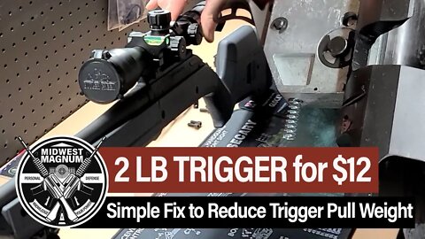 Reduce Trigger Pull to 2 lbs on Ruger American Rifle