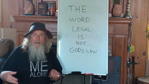 LEGAL IS NOT GOD'S LAW