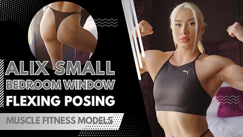 Alix Small Window Posing in Bikini 4K HD #fitness #fitnessmodel #femalefitness #femalemuscle