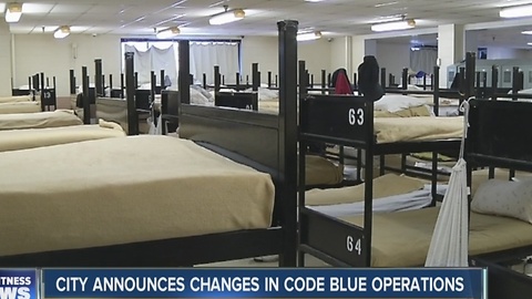 City announces changes to "Code Blue" operations