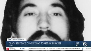 Death sentence, convictions overturned from SD County crime spree in 1985