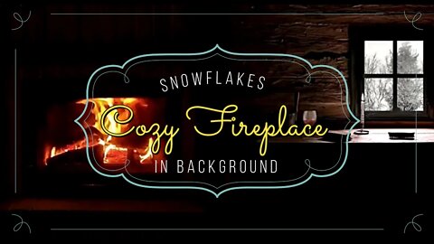 Cozy Attic Room🔥 - Heavy Snowstorm, Wind Sounds, Fireplace🔥 #fireplacesounds Wood Cabin