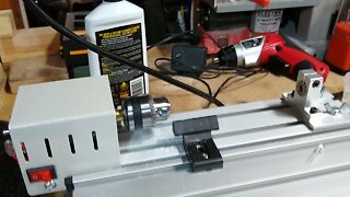 Polishing LEDs on the home made lathe