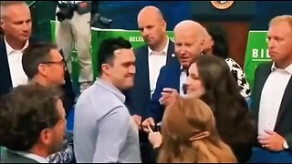 Nobody shows up so Biden has to shake the secret service hands 😂