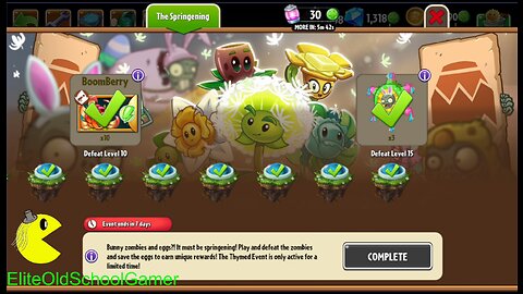 Plants vs Zombies 2 - Thymed Event - The Springening - April 2023