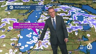 Snow showers tonight could be heavy