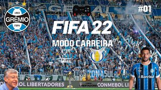 FIFA 22 Modo carreira com o Grêmio! Farid German Filho assume o comando técnico do time!!👊👊 #01