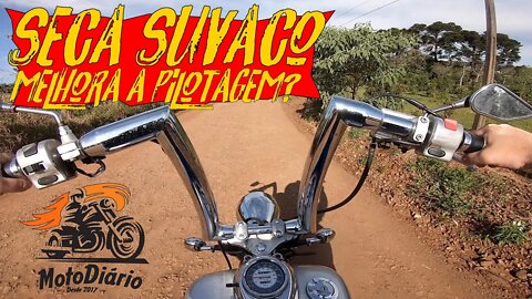 Moto CUSTOM de VERDADE tem que ter Guidão SECA SUVACO? Coloquei da DRAG do SORTEIO