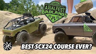 Best SCX24 Course Ever? Axialfest Badlands 2020 SCX24 Course