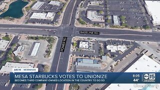 Arizona Starbucks becomes 1st outside New York to unionize