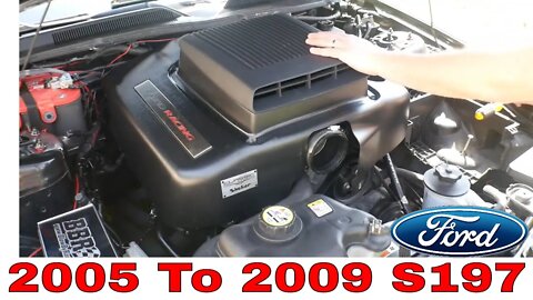 2005-2009 Mustang Shaker CDC Air intake System Installing Video GT Or V6 usable