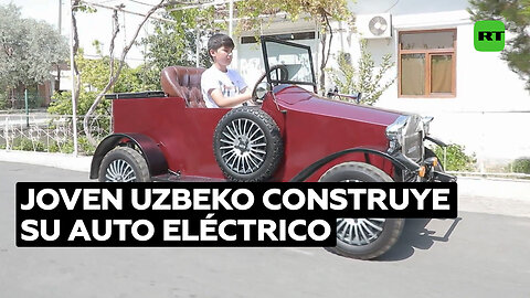 Un adolescente de Uzbekistán crea su propio todoterreno eléctrico