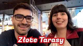 Passeando pelo Shopping Złote Tarasy - Varsóvia, Polônia