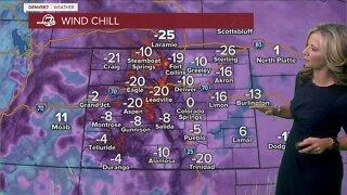 A bitter cold start to the day across Colorado