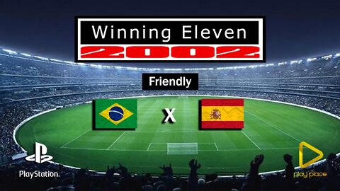Winning Eleven 2002 - Playstation / Friendly - Brazil vs Spain / Japanese Version