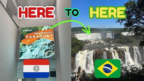 🇵🇾🇧🇷 How to get from ASUNCIÓN Paraguay to IGUAZU FALLS (Brazil) ✈️