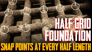 How to Build a Full HALF GRID FOUNDATION in Sons of the Forest