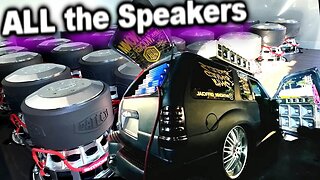 All the Speakers (too many to count) Crazy Ford Explorer Sound System (Walk Around)