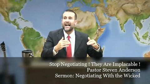 Stop Negotiating ! They are Implacable ! | Pastor S. Anderson | Sermon Clip