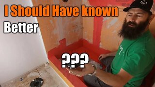 Did The Shower Leak? | Handyman Tiles Shower Floor | THE HANDYMAN |