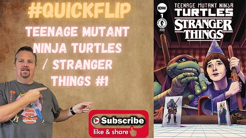 Teenage Mutant Ninja Turtles / Stranger Things #1 IDW Dark Horse #QuickFlip Comic Review #shorts