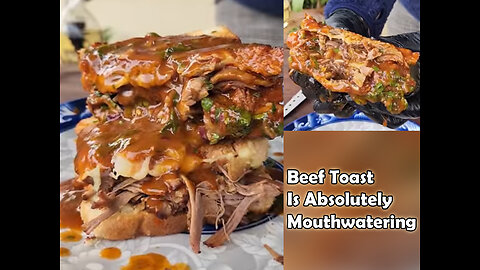 This Beef Toast Is Absolutely Mouthwatering 🥪 cocking food videos