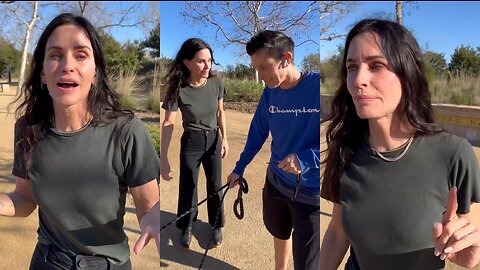 Courtney Cox Funny Moments With Her Dog | Watch Out For Dog Walkers They Won't Mind You Afterwards