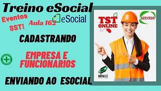 Aula 162 CADASTRANDO EMPRESA E FUNCIONARIOS ENVIANDO AO ESOCIAL - TSTONLINE