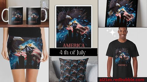 AMERICA 4 TH OF JULY CELEBRATION T-SHIRT AND MERCH DESIGN BY AL21EX REDBUBBLE SHOP